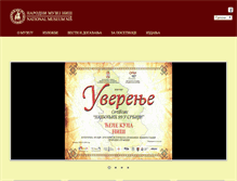 Tablet Screenshot of narodnimuzejnis.rs
